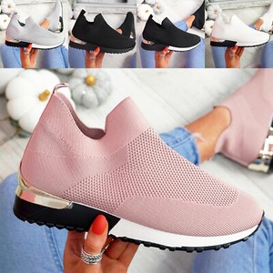 white knitted trainers womens