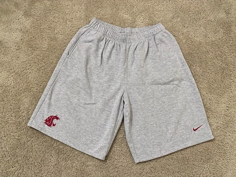 Vintage Nike Team Washington State Sweat Shorts Embroidered Check Men’s 2XL Cover