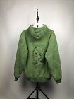 Really Point Fur Zip Hoodie Ed Hardy Style Teddy Tattoo Green Size M Mohair