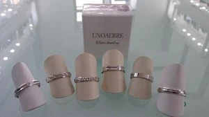 Coppia Fedine in Argento 925% rodiato oro bianco UNOAERRE vari modelli - Foto 1 di 1