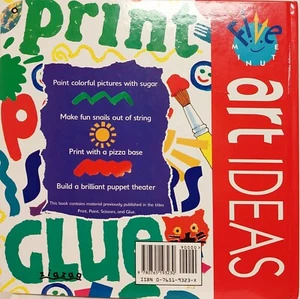 Five-Minute Art Ideas: Print Scissors Glue Paint - Hardcover - GOOD - Bild 1 von 11