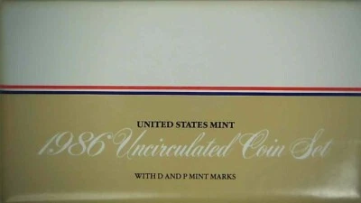 1986-P-D US Mint Set 10 Coins 22hlc0412-4 - Image 1 of 4