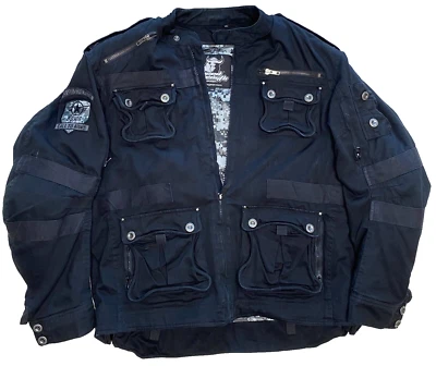 Speed Strength Motorcycle Gear Zip Out Quilted Liner Mesh Black Coat XL Pads - Image 1 of 4