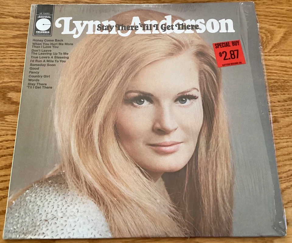 Lynn Anderson “Stay There ‘Til I Get There" 33 1/3 rpm LP record, LE10053 - Image 1 of 4