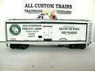ATLAS O SCALE 3 RAIL CUSTOM LETTERED OLD DOMINION FREIGHT LINES REEFER  LOT B