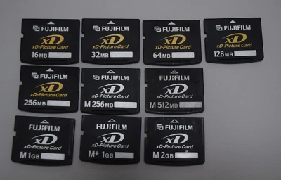 Fujifilm xD-Picture Card 16MB 32MB 64MB 128MB 256MB 512MB 1GB 2GB H M M+ - Image 1 of 2