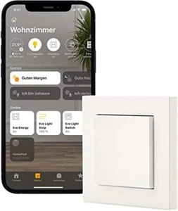 Eve Lichtschalter, Wandschalter Wechsel- & Kreuzschaltung - Bild 1 von 8