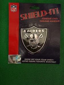 Shield It NFL Adhesive Car Truck Vehicle Sticker Logo 3d Emblem Oakland Raiders - Picture 1 of 2