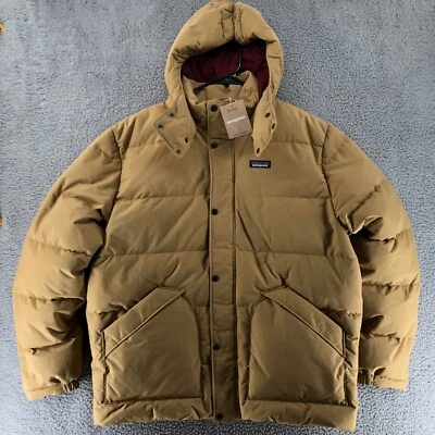 Patagonia Downdrift Jacket Coat Grayling Brown Men's Size 2XL - Image 1 of 4
