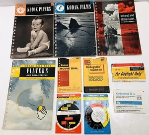 Vintage Kodak Data Books & Exposure Calculator Dials Lot 35mm Photography - Picture 1 of 8