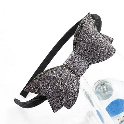 Diademas con moño brillante para niñas pequeñas bandas de Alicia palo para el cabello banda para el cabello Foto 1 de 2