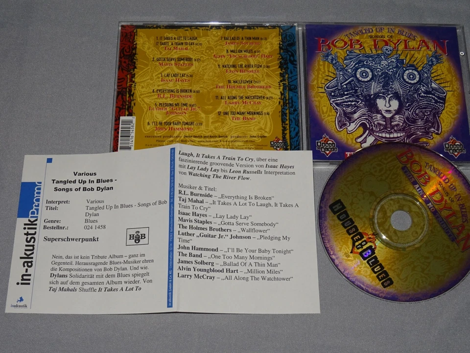 TANGLED UP IN BLUES - SONGS OF BOB DYLAN / ALBUM-CD 1999 (MINT-) & PROMO-SHEET  - Bild 1 von 1