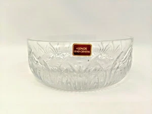 Lenox Lead Crystal Bowl Glass Centerpiece Candy Dish Round 7 Inch Diameter - Picture 1 of 2