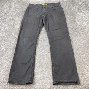 Pantalones de mezclilla Wrangler Jeans Co. calce recto flexibles para hombre 34x30 gris carbón 5 bolsillos - Imagen 1 de 12