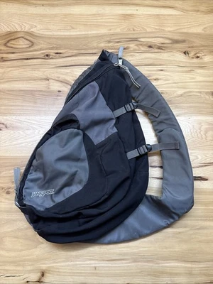 Jansport Airlift Y2K Sling Crossbody One Strap Gray/Black Backpack - Image 1 of 4