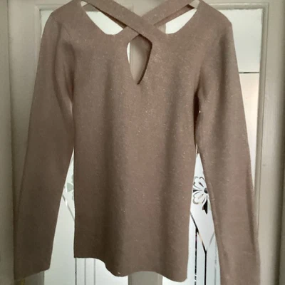 Lovely Shimmering Gold jumper, good for a night out by Dorothy Perkins - Image 1 of 3
