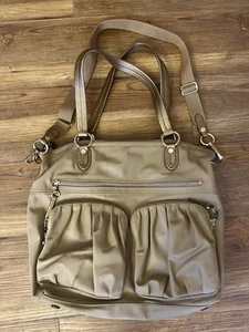 MZ WALLACE Leather Trimmed Nylon Tote Bag with Matching Small Purse! - Picture 1 of 9