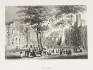PAYNE (*1812) nach BIBBY (19.Jhd), Städtische Szenerie in Barcelona, Sst. - Bild 1 von 5