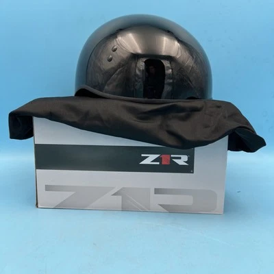 New - Z1R - Motorcycle Half Helmet Vagrant Black - Size - Large Foto 1 de 4