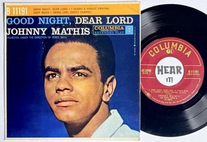 50s Pop Soul PS EP 45 JOHNNY MATHIS Good Night, Dear Lord COLUMBIA hear CLEAN - Picture 1 of 5