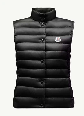 Moncler Liane Chaleco de Plumón de Ganso Embalable - Negro Talla 1 (Precio de venta sugerido por el fabricante $1,025), Etiquetas, Bolsa Foto 1 de 4