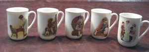 Norman Rockwell Mugs Set Of 4 Plus The First Day of School Mug 5 For 1 Price - Picture 1 of 23