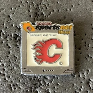 Calgary Flames Rogers Sportsnet West Home of the Flames NHL Hockey Pin - Bild 1 von 2