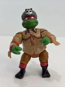 1992 Raphael Wearing Racoon Hat Ninja Turtles TMNT Vintage 5" Actionfigur - Bild 1 von 9