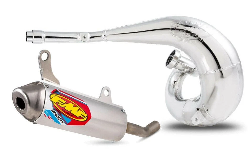 Tubo de escape graso FMF y silenciador Shorty para Yamaha YZ250 2002-en Foto 1 de 1