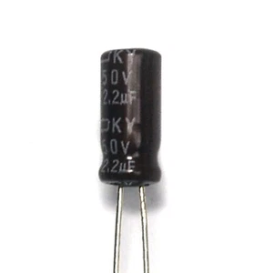 100pc Electrolytic Capacitor KY 2.2uF 50V +105℃ 5000hr Nippon Chemi-Con 5x11mm - Picture 1 of 5