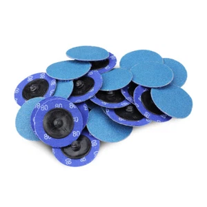 200 Pack- 2" Zirconia 80 Grit Quick Change Sanding Disc Black Hawk, Type R Roloc - Picture 1 of 6