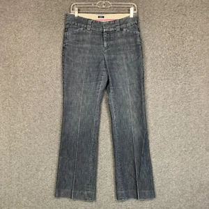 Jeans Gap 6 para mujer Bootcut tiro medio azul denim elástico 30x30 lavado medio - Imagen 1 de 12