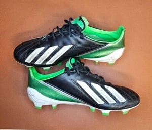 Adidas F50 Adizero FG: Black Lime: Leder: Größe 9 US: Adidas Fußball - Bild 1 von 8