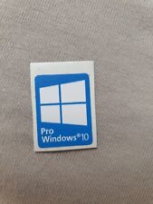 1x Aufkleber für Windows 10 win10 Pro Sticker 20 x 16mm blau Neu