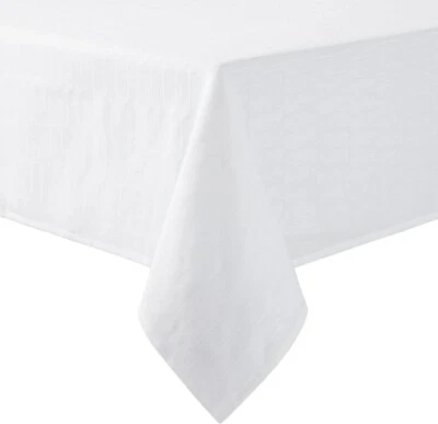 Martha Stewart Honeycomb Tablecloth, 60"x102", White - Image 1 of 4