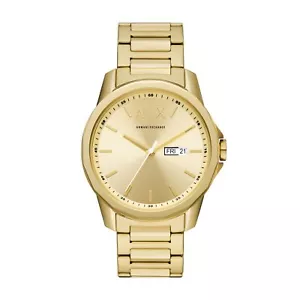 Orologio Uomo ARMANI EXCHANGE BANKS AX1734 Bracciale Acciaio Gold Dorato - Bild 1 von 3