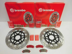 Brembo Bremsscheiben vorne + Beläge Ducati 848 1098 1198 1199 1299 989 S R ABS - Picture 1 of 2