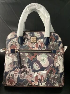 Disney Haunted Mansion Dooney & Bourke Purse Satchel Purples NWT With Strap - Picture 1 of 11