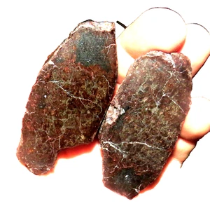 154 Gm GOLD BASIN METEORITE PAIR, POLISHED, HIGH GRADE ARIZONA STAND JAL - Picture 1 of 4