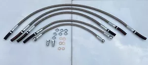 Ford Sierra Sapphire 2wd/3Door/4x4 Cosworth Stainless Steel Fuel Flexi Line Kit - Picture 1 of 12
