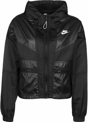 Chaqueta de Carga Nike Sportswear Windrunner Negra Sólida Para Mujer BV2833-010 Talla M Foto 1 de 4
