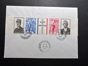 FRANCE stamp FDC 1971 GERMAN Charles de Gaulle / ALK08