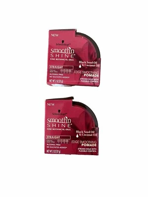 LOTE DE 2 - Schwarzkopf Smooth N Shine Straight Edge SMOOTHING POMADE, 2 OZ CADA UNO Foto 1 de 4