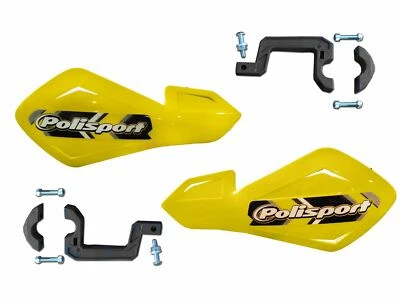 Polisport FreeFlow Lite Yellow Hand Guards fits Honda CR85 R-3,4 03-04    - Image 1 of 3