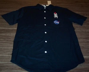 NASA Astronaut Spaceship Button Down Dress Pocket T-Shirt SMALL NEW w/ TAG - Picture 1 of 4