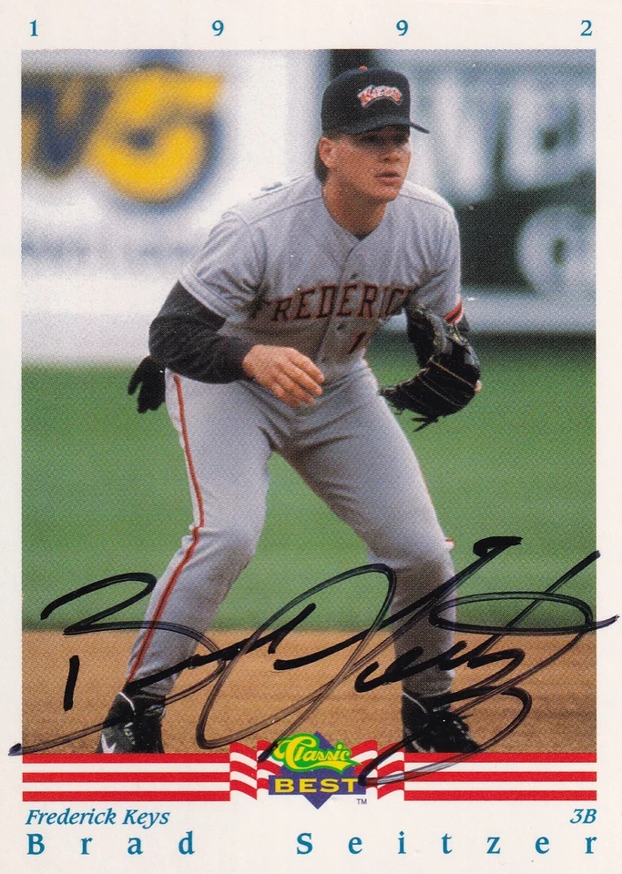 Brad Seitzer 1992 Classic Best BASEBALL #146 Frederick Keys Autographed - Image 1 of 1