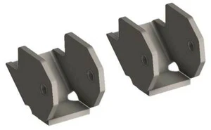 Square Link Mount Bracket Pair 2" Mounting Width 1/2" Bolt Hole 0 Degree - Picture 1 of 3