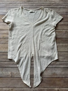 Madewell Texture and Thread Cream Ivory Tier Sleeve Blouse Top Size XS - Picture 1 of 7