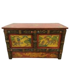 20th Century Antique Tibetan Altar Prayer Table, Side Table, Coffee Table