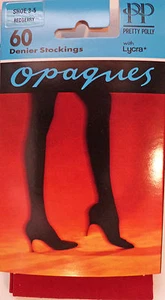 Calze Pretty Polly taglia piccola/media opache 60 denari con lycra - Foto 1 di 5